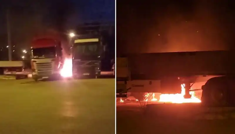 Park Halindeki Tırları Kımıldatmayan Ateş: Olayın Sırrı Ne?