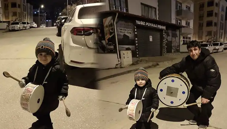 Türkiye’nin En Küçük Ramazan Davulcusu: Büyüklüğüyle Dikkat Çeken Çocuk